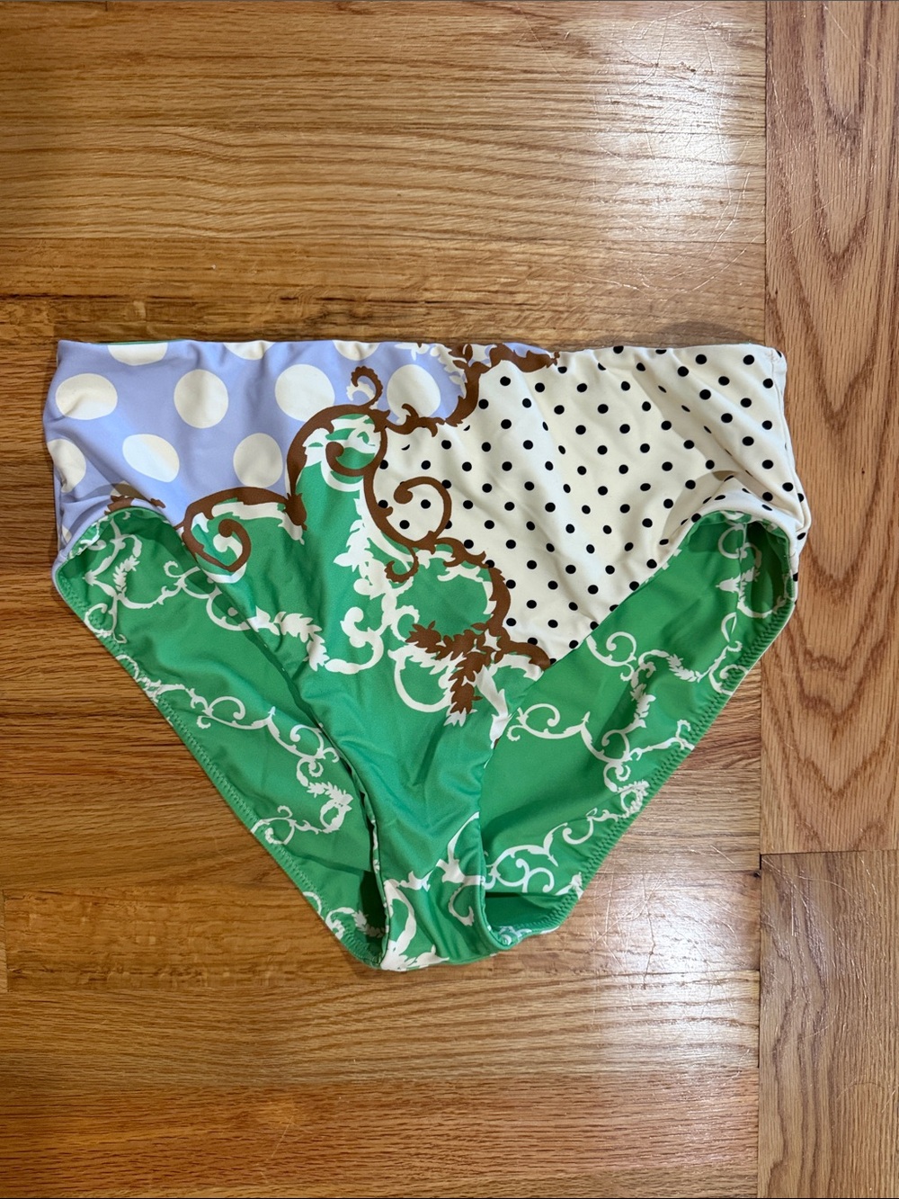 Women’s high waist bikini Bottoms - Mixed Print Large